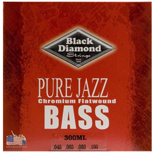 Black Diamond<br>Electric Bass Chromium Flatwound<br>300ML