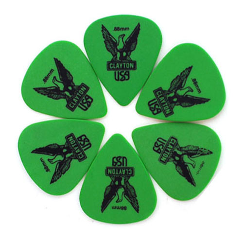 Clayton Delrin XLStandard pick 0.88mm