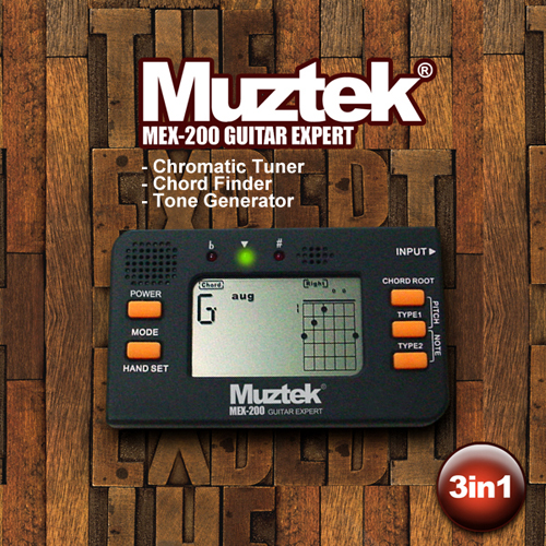 Muztek 뮤즈텍<br>MEX-200<br>튜너+기타코드출력