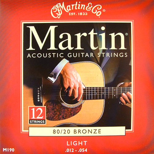 Martin 12 STRING<br>80/20 BRONZE<br>Light<br>M190